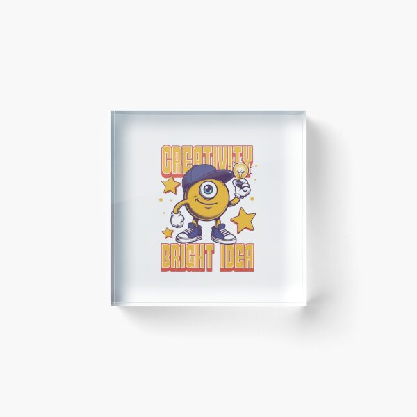 Item preview, Creativity Bright Idea — Cute One-Eyed Cyclops Cartoon Illustration designed and sold by HBDStudio.
