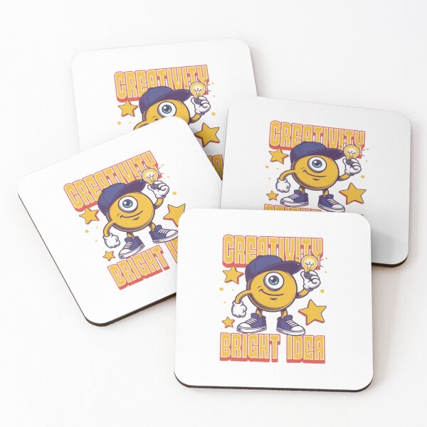 Item preview, Creativity Bright Idea — Cute One-Eyed Cyclops Cartoon Illustration designed and sold by HBDStudio.