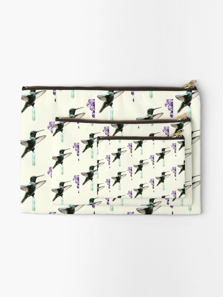 Thumbnail 2 of 4, Zipper Pouch, Hummingbird designed and sold by Creative Visualize.