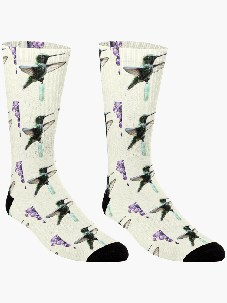 Thumbnail 3 of 5, Socks, Hummingbird designed and sold by Creative Visualize.