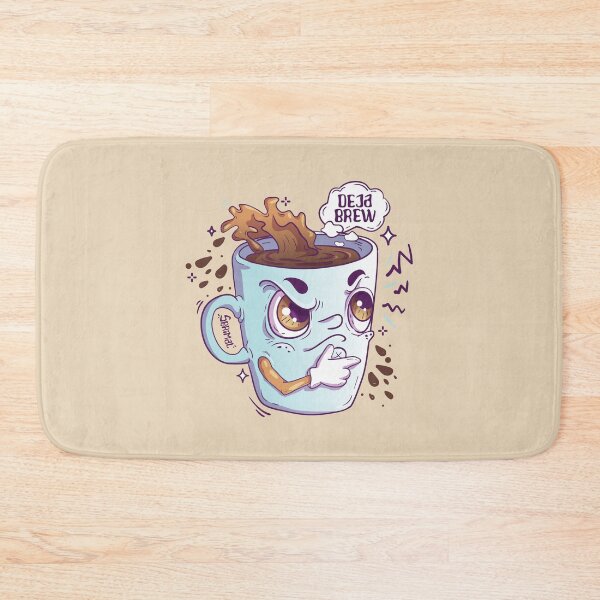 Item preview, Deja Brew - Coffee pun designed and sold by SPIRIMAL.