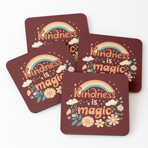 Item preview, Kindness Is Magic Cute Floral Rainbow Illustration designed and sold by A1MarketDesigne.
