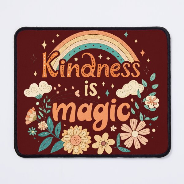 Item preview, Kindness Is Magic Cute Floral Rainbow Illustration designed and sold by A1MarketDesigne.