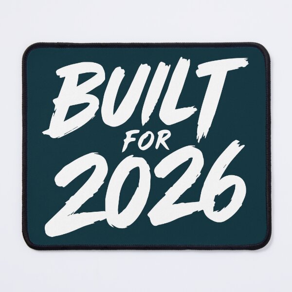 Item preview, Built for 2026 Typography Design designed and sold by DavidTeeStudio.