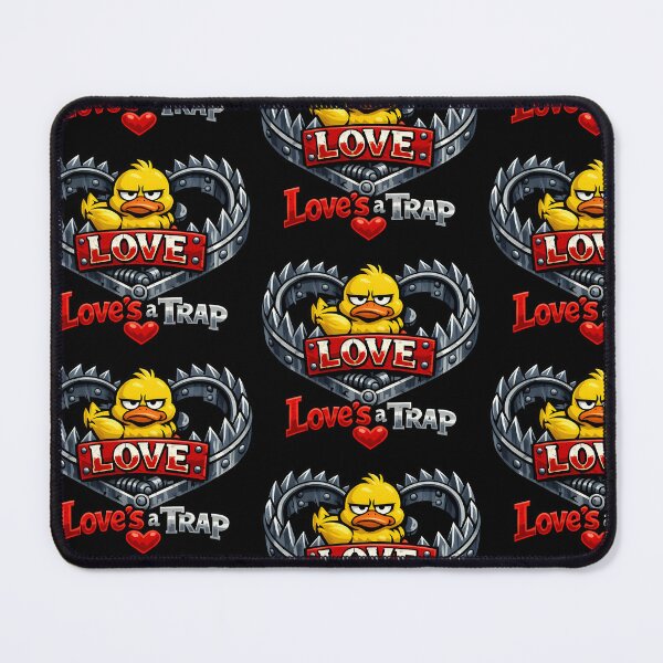 Item preview, Love Is a Trap Funny Anti Valentine Duck Design designed and sold by TeeTimeTreasure.