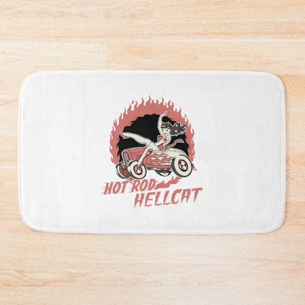 Item preview, Pinup Hellcat Hot Rod Fire Flames Classic Car, Merch By Amazon, Redbubble, Teepublic, Limited Editi designed and sold by CobwebCritters.