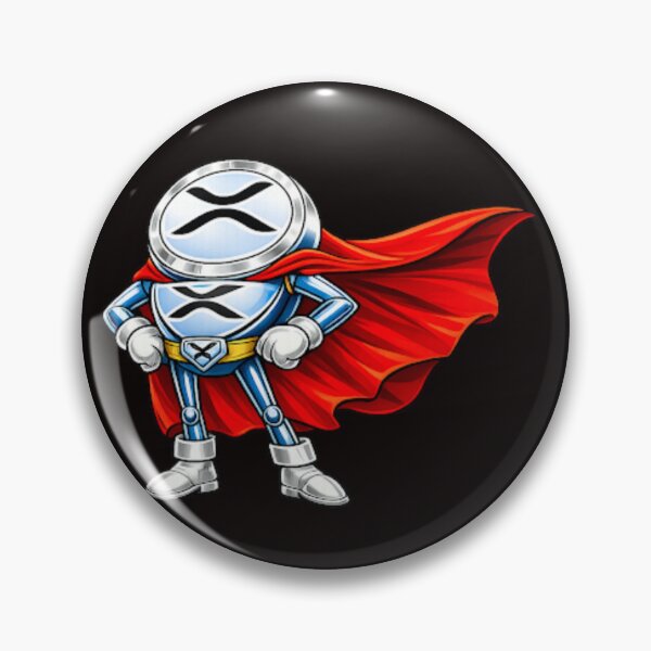 Item preview, XRP Man Superhero – Ripple Crypto Mascot designed and sold by DesignsMjB.