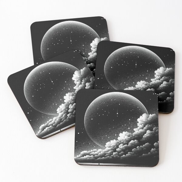 Item preview, II Midnight Pointillism Abstraction (No.04) designed and sold by Form Finding Design.