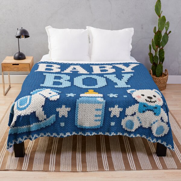 Item preview, Baby Boy Knitting Pattern – Cute Welcome Design for Boys designed and sold by Mauswohn.