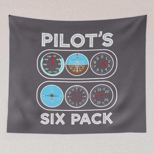 Item preview, Pilot's six pack - Funny Pilot Gift designed and sold by melsens.