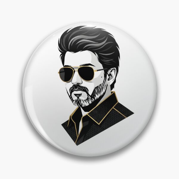Item preview, Thalapathy Vijay: Minimalist Vector Portrait designed and sold by VortexPix.