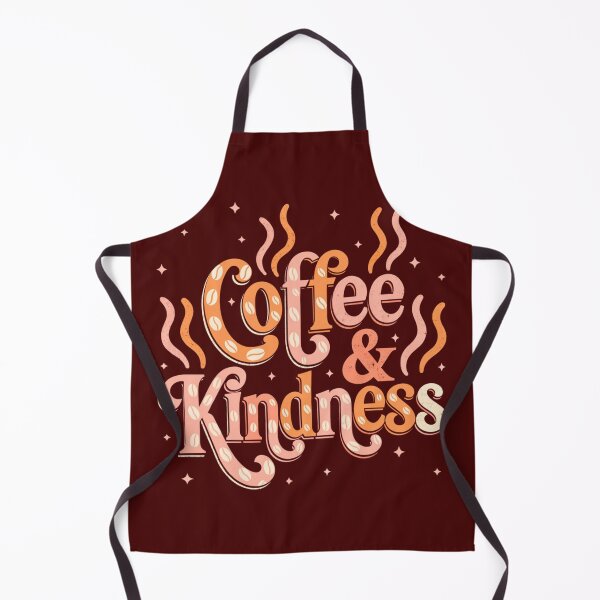 Item preview, Coffee & Kindness – Cozy Retro Coffee Lover Quote Design designed and sold by A1MarketDesigne.