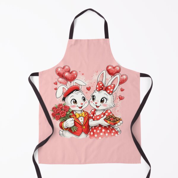 Item preview, Cute Valentine Bunny Couple designed and sold by BreezifyDesignStudio.