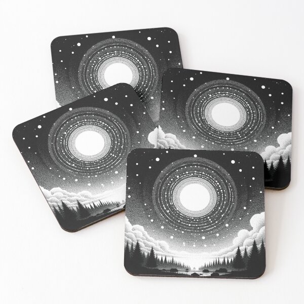 Item preview, II Midnight Pointillism Abstraction (No.05) designed and sold by Form Finding Design.