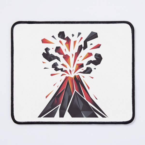 Item preview, Geometric Volcano Lava Eruption | Modern Polygon Volcano Art designed and sold by Globalcitytees.