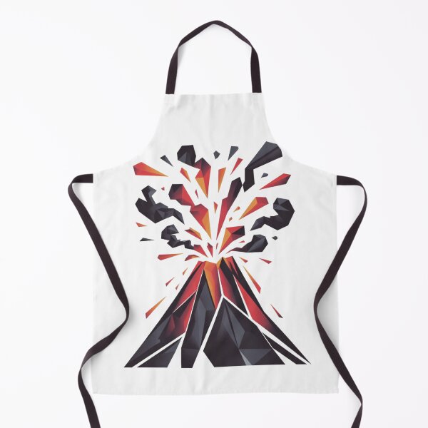 Item preview, Geometric Volcano Lava Eruption | Modern Polygon Volcano Art designed and sold by Globalcitytees.