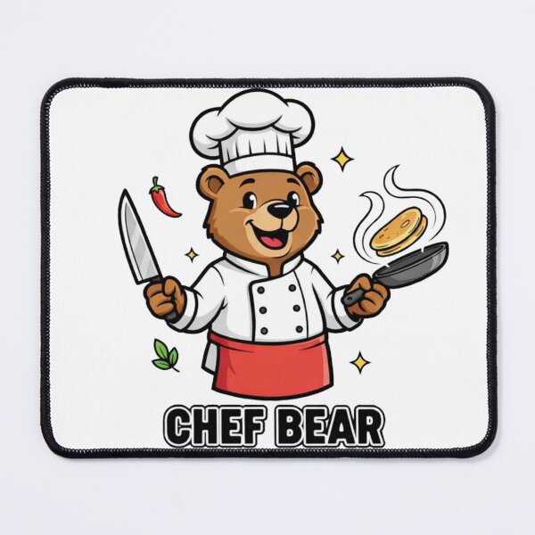 Item preview, Master Chef Bear - Funny Cooking & Baking Enthusiast Cartoon designed and sold by RelateAndTee.