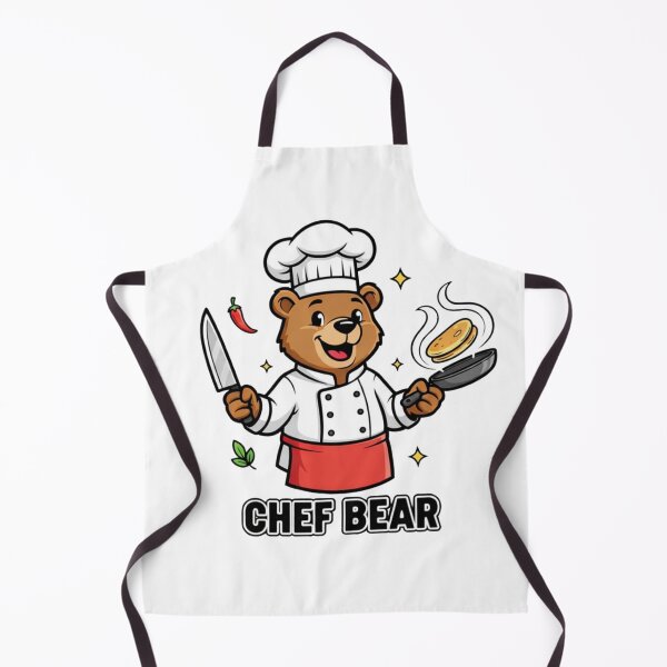 Item preview, Master Chef Bear - Funny Cooking & Baking Enthusiast Cartoon designed and sold by RelateAndTee.