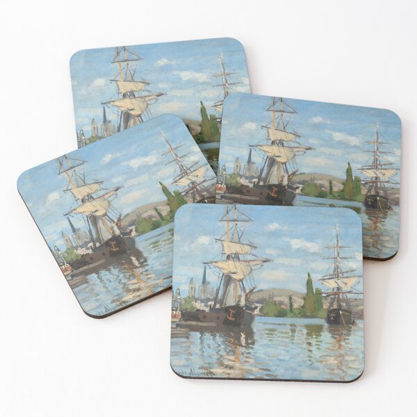 Item preview, Ships Riding on the Seine at Rouen designed and sold by magdalashore.