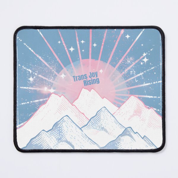 Item preview, Trans Joy Rising – LGBTQ Mountain Camping Pride Sunrise Design designed and sold by Pride_Prints.
