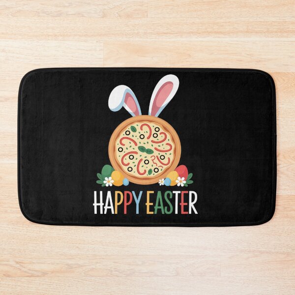 Item preview, Happy Easter Day Floral Flower Bunny Pizza Hunting Eggs designed and sold by SIGORDESIGN.