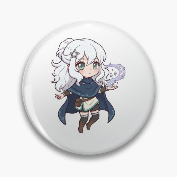 Item preview, Chibi White Haired Fantasy Mage designed and sold by TinyRune.