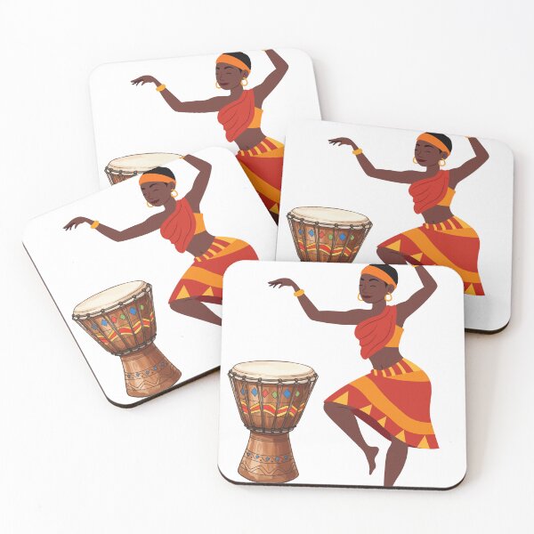 Item preview, African Dance to the Rhythm of the Djembe – Illustration of African Culture designed and sold by byafrilaence.