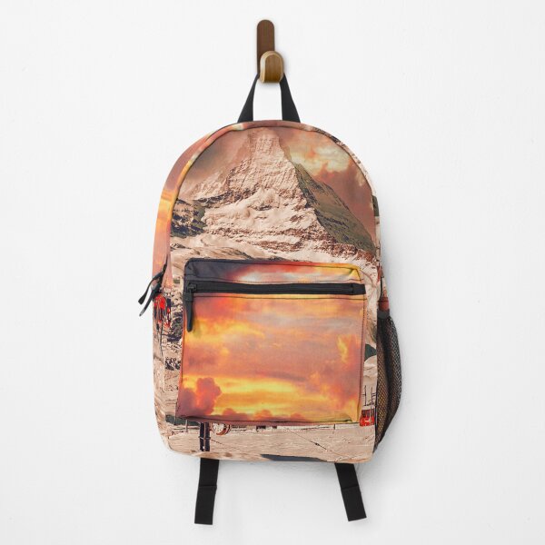Item preview, Matterhorn at sunset – Gornergrat Railway against a Swiss Alpine panorama designed and sold by Mauswohn.