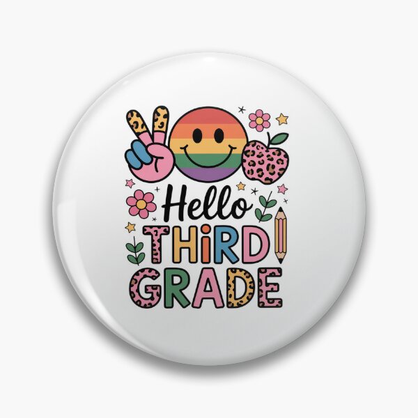 Item preview, Hello 3rd Grade Boy Girl Teacher Back to School 3rd Grade designed and sold by SIGORDESIGN.