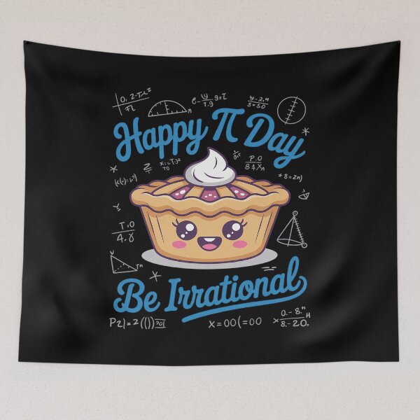 Item preview, Happy Pi Day Be Irrational Cute Math Geek Funny Kawaii Pie designed and sold by SIGORDESIGN.