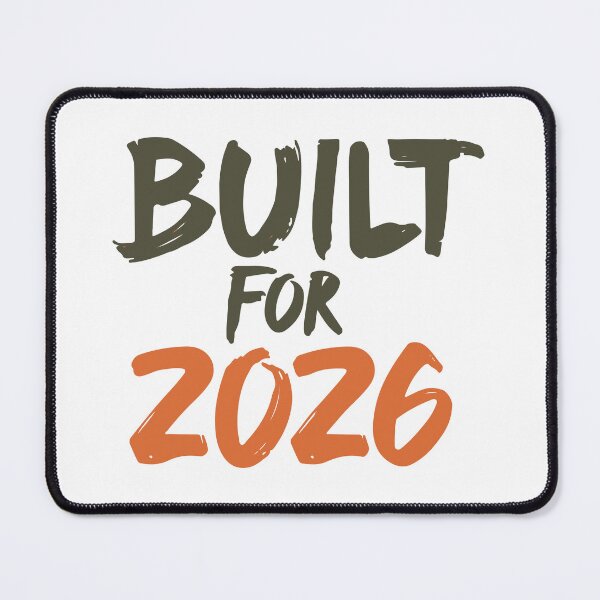 Item preview, Built for 2026 Bold Brush Typography designed and sold by DavidTeeStudio.