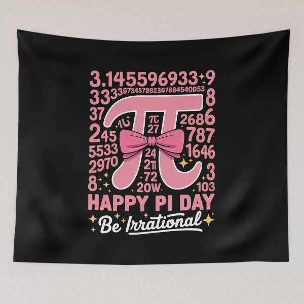 Item preview, Happy Pi Day Be Irrational Girls Bow Math Teacher Women Pi designed and sold by SIGORDESIGN.