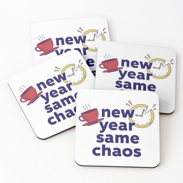 Item preview, New Year Same Chaos Funny 2026 Quote designed and sold by lowbatterydept.