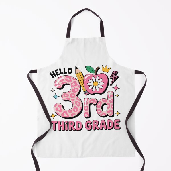 Item preview, Hello 3rd Third Grade Back to School Pink Leopard Teache designed and sold by SIGORDESIGN.
