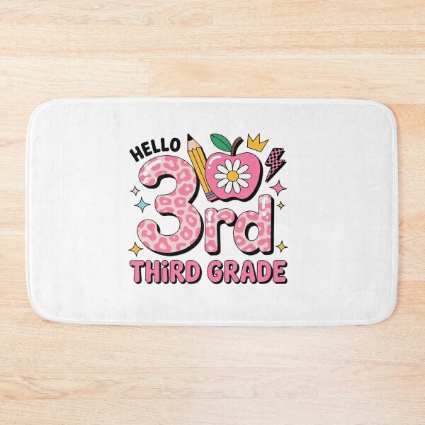 Item preview, Hello 3rd Third Grade Back to School Pink Leopard Teache designed and sold by SIGORDESIGN.