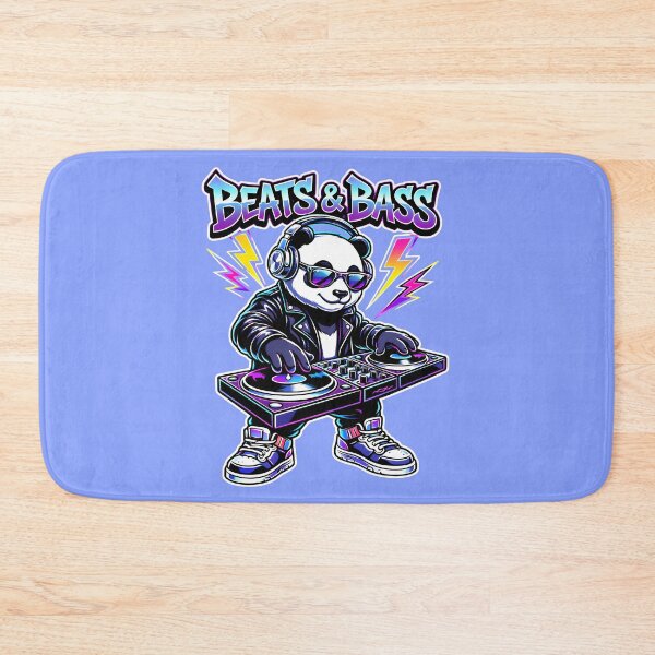 Item preview, Beats & Bass DJ Panda – Neon Style Pop Art designed and sold by shmupod.