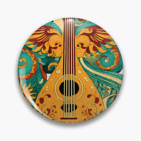 Item preview, Retro 70s Anatolian Psychedelic Saz - Vintage Turkish Rock Art designed and sold by etuvibes.