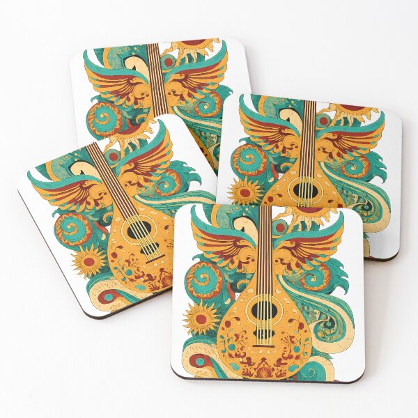 Item preview, Retro 70s Anatolian Psychedelic Saz - Vintage Turkish Rock Art designed and sold by etuvibes.