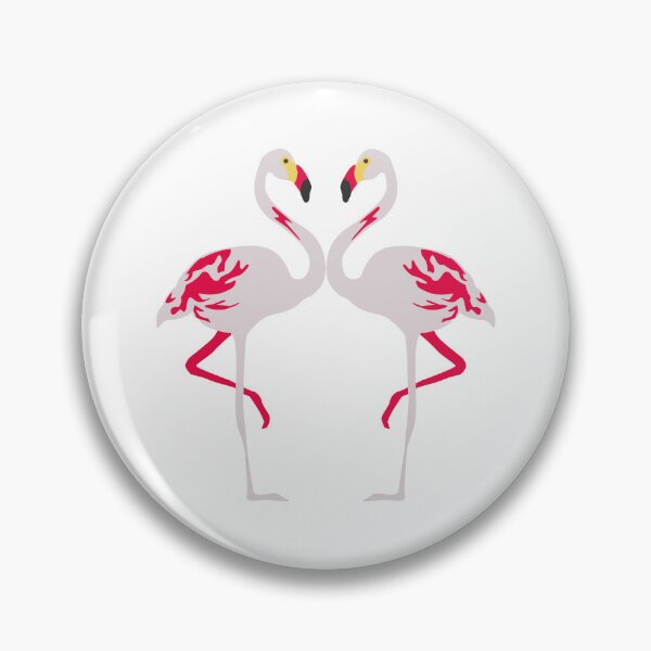 Item preview, Elegant Pink Flamingo Couple Art designed and sold by Adappai.
