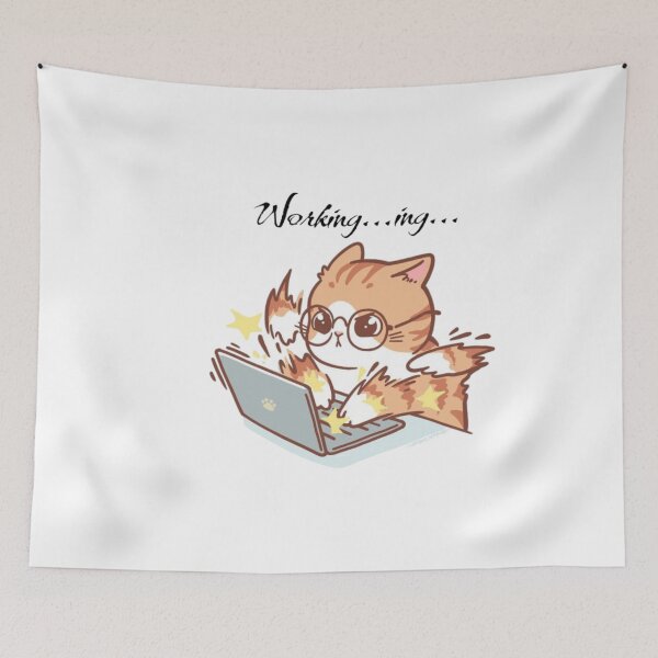 Item preview, Working Kitty  designed and sold by CuteeSensee.