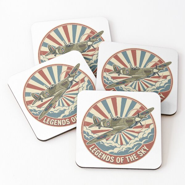 Item preview, Legends of the Sky - Vintage WWII Spitfire Fighter Plane designed and sold by Cyber Ink.