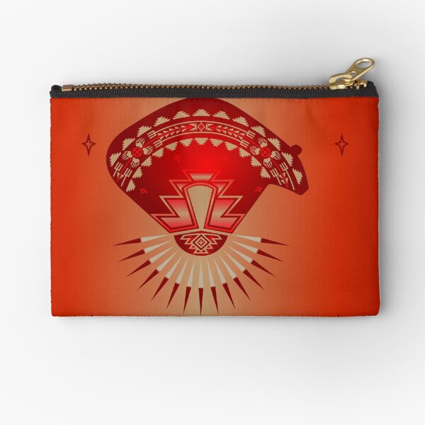 Bear Medicine (Red) Zipper Pouch