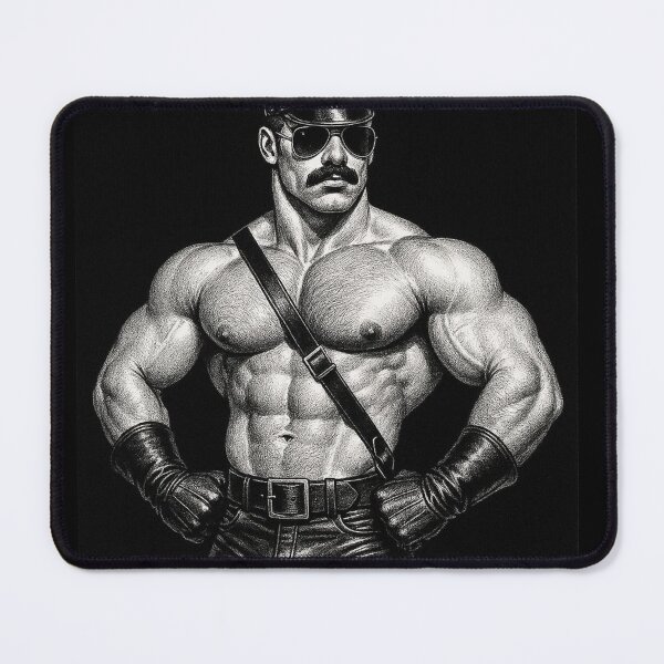 Item preview, 1940s Vintage Berlin In Demand Gay Leather Daddy Tom of Finland Tribute Graphic Design designed and sold by ItsAKinkThing.