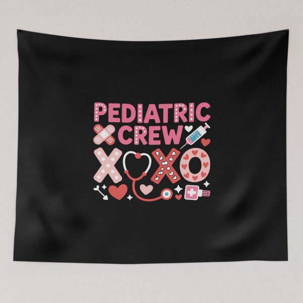 Item preview, Nurse Pediatric Crew Nurse Valentine Leopard Crew designed and sold by SyncSusscess.