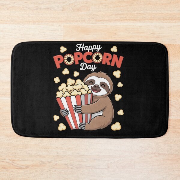 Item preview, Happy Popcorn Day Movie sloth day a for relaxation designed and sold by SIGORDESIGN.