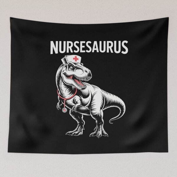 Item preview, Nurse Saurus Funny Dinosaur designed and sold by SyncSusscess.