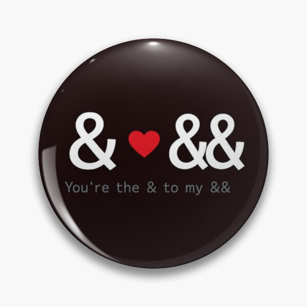 Item preview, You’re the & to my && – Programmer Valentine Minimalist Code Love Design designed and sold by FrameFlow.