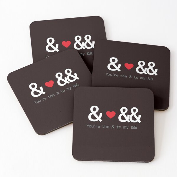 Item preview, You’re the & to my && – Programmer Valentine Minimalist Code Love Design designed and sold by FrameFlow.