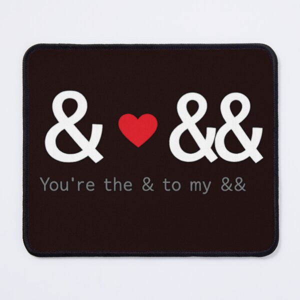 Item preview, You’re the & to my && – Programmer Valentine Minimalist Code Love Design designed and sold by FrameFlow.