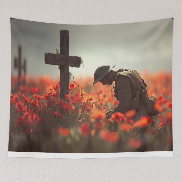 Item preview, Kneeling in the Poppies designed and sold by Skyframe Aviation.